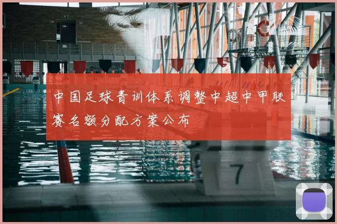 中国足球青训体系调整中超中甲联赛名额分配方案公布